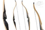 HUNTING BOWS TUNDRA 60" LH 40 LBS EXOTIC DARK WOOD WITH CLEAR GLASS