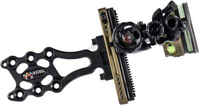 AXCEL HUNTING & 3D SIGHT LANDSLYDE SLIDER ACCUSTAT II SCOPE - 3 PIN .019 TACTICAL BOWHUNTING