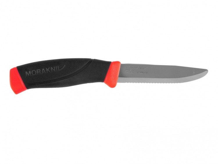 Morakniv Companion F gelbėjimo peilis, raudonas, nerūdijantis plienas