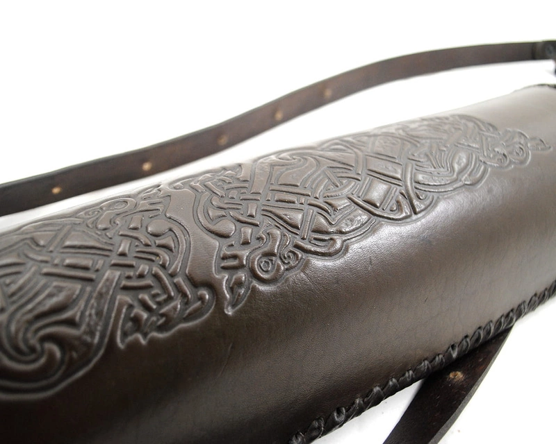 Herbis quiver, pusapvalis, pintas 8 tipo - keltų