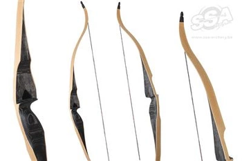 HUNTING BOWS TUNDRA 60" LH 40 LBS EXOTIC DARK WOOD WITH CLEAR GLASS