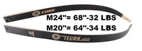 M24''= 68''-32 LBS M20''= 64''-34 LBS