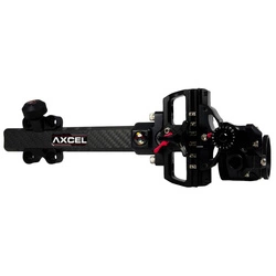 Axcel Sight Pro Slider Carbon AccuTouch Plus with AccuView AV-31 Scope Single Pin .019 Green Fiber Black