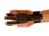 Herbis archery glove with bristles fastened with buckle