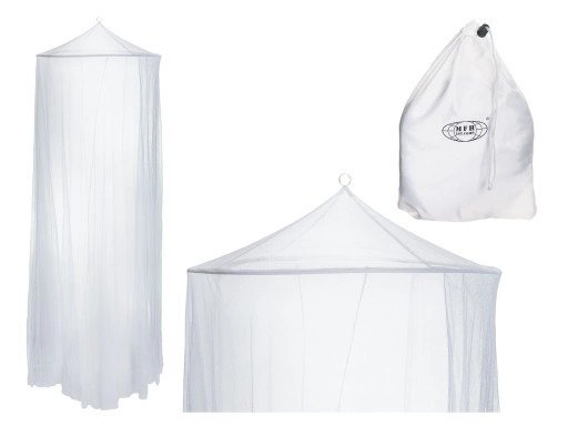 MFH Mosquito Net, white, single, ca. 0,63 x 2 x 8 m