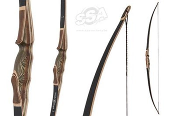 LONGBOWS BLACK HAWK  68" RH 25 LBS FLEMISH DYNEEMA STRING INCL.