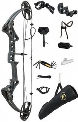 Łuk bloczkowy Topoint M1 70# Black w zestawie RH