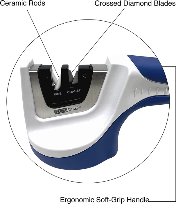 AccuSharp knife sharpener with ceramic discs Large 