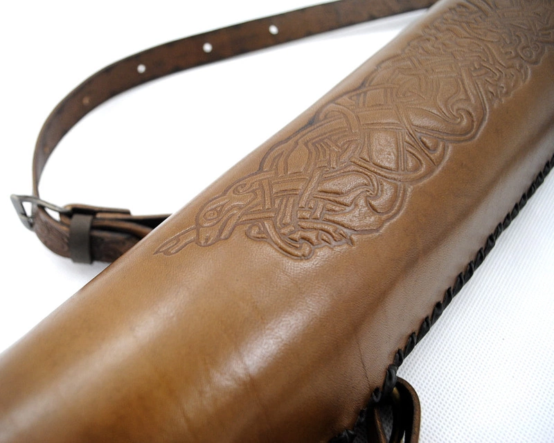 Herbis quiver, pusapvalis, pintas 8 tipo - keltų