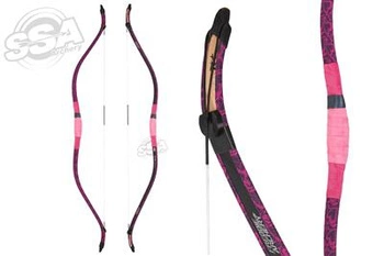 HORSE BOW TRADITIONAL KTB 48" 25 LBS PINK HEART RH/LH / STRING INCL.