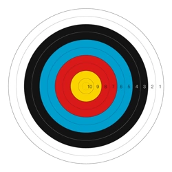  Tarcza  Papierowa 80 cm Fita numerowana