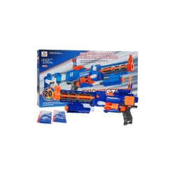 Karabin Pistolet 2w1 dla dzieci 8+ Blaze Storm 20 długich pocisków z pianki z celownikiem laserowym i kolbą