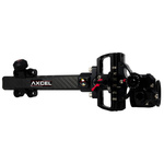 Axcel Sight Pro Slider Carbon AccuTouch Plus with AccuView AV-31 Scope Single Pin .019 Green Fiber Black