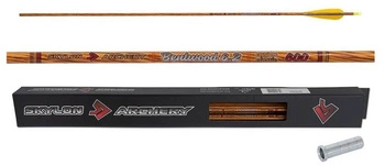 Strzała SKYLON Bentwood - Carbon lotka naturalna 4" shield